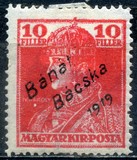 [Hungarian Stamps Overprinted "Bánát Bácska 1919", type F]