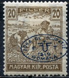 [Hungarian Reaper Type Stamps Overprinted, type J7]