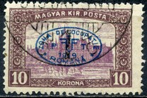 [Hungarian Parliament Type Stamps of 1917 Overprinted, 类型 K9]