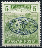 [Hungarian Stamps with "MAGYAR POSTA" Inscription Overprinted, type V]