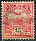 [Turul over Crown of Saint Stephen - New Watermark, type F36]