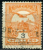 [Turul over Crown of Saint Stephen - New Watermark, type F60]