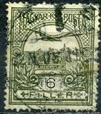 [Turul over Crown of Saint Stephen - New Watermark, type F62]