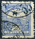 [Turul over Crown of Saint Stephen - New Watermark, type F66]