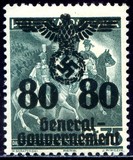 [Polish Postage Stamps Overprinted, type D9]