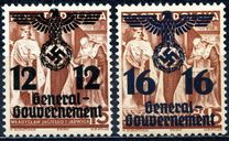 [Polish Stamps Surcharged and Overprinted "General Gouvernement", प्रकार F]