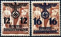 [Polish Stamps Surcharged and Overprinted "General Gouvernement", प्रकार F]