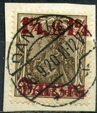[German Empire Stamp Overprinted, タイプ F]