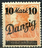 [German Empire Stamp Overprinted, タイプ J]