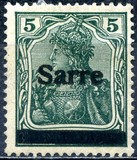 [German Empire Stamps Overprinted "SARRE", type A3]
