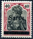 [German Empire Stamps Overprinted "SARRE", type A11]