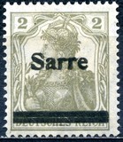 [German Empire Stamps Overprinted "SARRE", type A]
