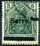 [German Empire Stamps Overprinted "SARRE", type A3]