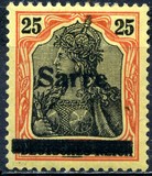 [German Empire Stamps Overprinted "SARRE", type A8]