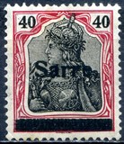 [German Empire Stamps Overprinted "SARRE", type A11]