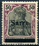 [German Empire Stamps Overprinted "SARRE", type A12]