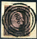 [King Friedrich Wilhelm IV - Hatched Background, Engraved, type A3]