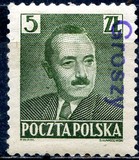 [No. 518-526 Overprinted GROSZY in Different Colors and Fonts, Tüüp INT]