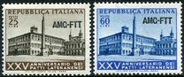 [The 25th Anniversary of the Lateran Pacts - Italy Postage Stamps Overprinted "AMG-FTT", Tipe CR]