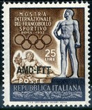 [International Sports Stamps Exhibition, Rome - Italy Postage Stamp Overprinted "AMG-FTT", type BM]