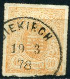 [Coat of Arms - Colored Rouletted Perforation, type D15]
