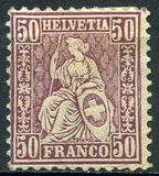 [Definitive 1881 - Sitting Helvetia - Granite Paper, type K25]