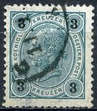 [Emperor Franz Josef I, 1830-1916 - Granite Paper. Numerals in Black, type N3]