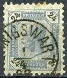 [Emperor Franz Josef I, 1830-1916 - Black Numerals on White Background, type P1]