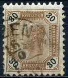 [Emperor Franz Josef I, 1830-1916 - Black Numerals on White Background, type P2]