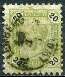 [Emperor Franz Josef I, 1830-1916 - Black Numerals on White Background, τύπος P]