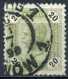 [Emperor Franz Josef I, 1830-1916 - Black Numerals on White Background, τύπος P]
