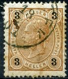 [Emperador Francico José I, 1.830 - 1.916. Cifras en negro, valores en Heller. Papel granulado., tipo N22]