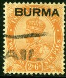 [India Postage Stamps Overprinted "BURMA", type A5]