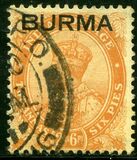 [India Postage Stamps Overprinted "BURMA", type A5]