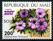 [Pan-African Drought Relief - Issue of 1971 Overprinted "SECHERESSE SOLIDARITE AFRICAINE" and Surcharged, Tip IR1]