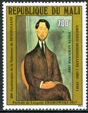 [Centenario del nacimiento del pintor Amedeo Modigliani, 1.884 - 1.920. Aéreo., tipo AHF]