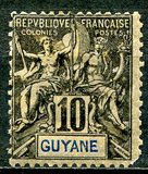 [Inscription - "GUYANE" - Colored Paper, type F4]