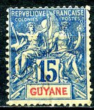 [Inscription - "GUYANE" - Colored Paper, type F5]