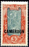 [Middle Congo Postage Stamps (Colors Changed) Overprinted "CAMEROUN", type F8]