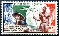 [Airmail - The 75th Anniversary of U.P.U., type CC]