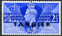 [Great Britain Postage Stamps Overprinted "TANGIER", type I]