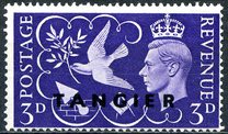 [Great Britain Postage Stamps Overprinted "TANGIER", type I1]