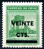 [Stamp Overprinted "Veinte Cts" and Surcharged, type FI]