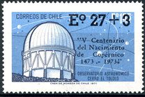 [The 500th Anniversary of the Birth of Copernicus - Issue of 1972 Overprinted "V Centenario del Nacimiento de Copernico 1473 - 1973" and Surcharged, τύπος UQ]