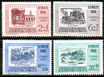 [Airmail - Inter-American Philatelic Exhibition, Buenos Aires, "EFIMAYO" and the 150th Anniversary of the Revolution, type RR]