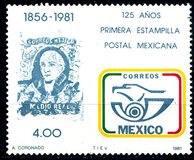 [The 125th Anniversary of First Mexican Stamp, tip BJA]