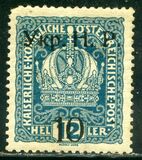 [Austrian Postage Stamps of 1916 & 1917 Overprinted "Укр. Н. Р." & Surcharged, type B3]