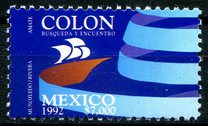 [International Thematic Stamp Exhibition Genova 92 - Genova, Mexico, tip CEJ]