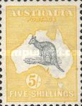 [Definitive Issues - Kangaroo and Map, type A11]