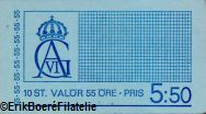 [Re Gustavo VI Adolfo - Lettere e numeri in colore bianco, Scrivi FA48]